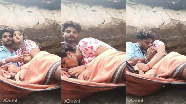 Beautiful Tamil Couple Blowjob – in Hidden Place Record Video